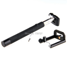Hot Sale Camera Phone Extendable Handheld Self-Timer Monopad Self Protrait Holder Universal for Android/IOS Smartphone Black