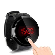 Hot Marketing 2015 Fashion Waterproof Men LED Touch Screen Day Date Silicone Wrist Watch O29