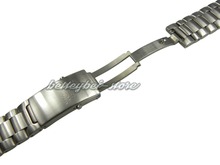 22mm men strap pure solid stainless steel watch band curved end deployment clasp for o-m-e professional planetocean bracelet