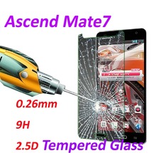 0.26mm Tempered Glass screen protector phone bags 9H Tempered 2.5D Glass cases protective film For HuaWei Ascend Mate7