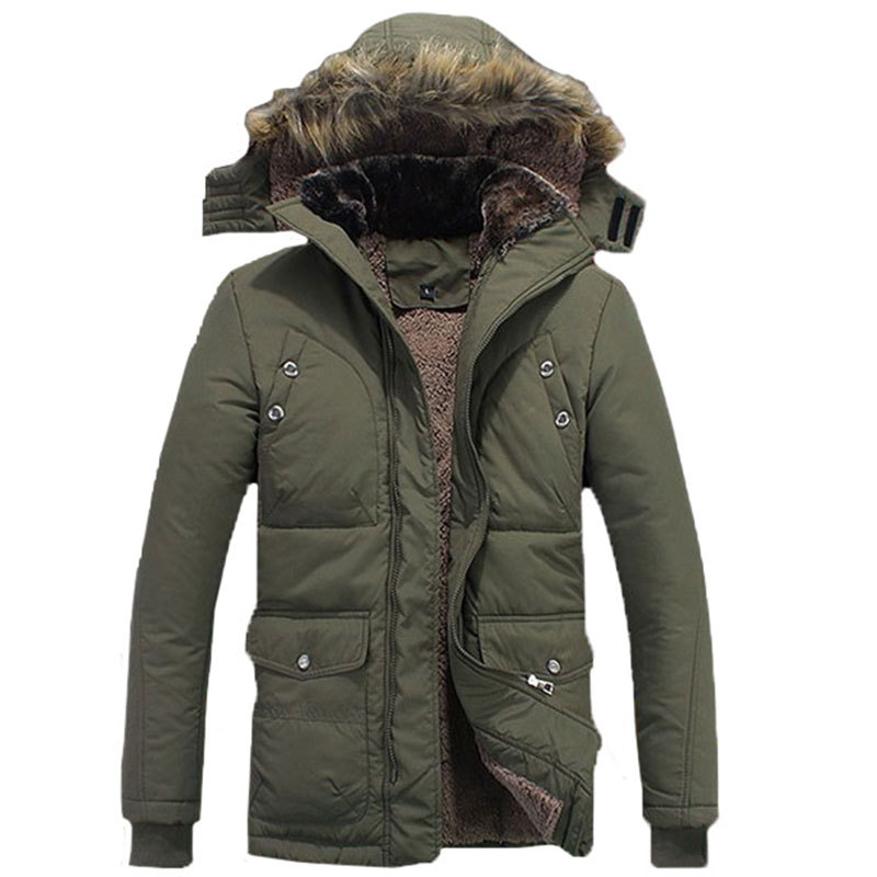 Free shipping 2015 New arrive large size M 4XL thick winter coat men s fashion added