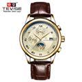 TEVISE Sport Watches Men Luxury Brand Six pin multi function Moon Phase Mechanical Watch Men Army