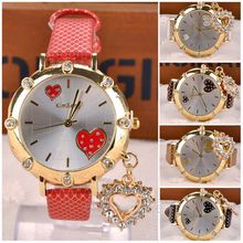 Latest design Watches Brand Famous Luxury Ladies Quartz Watch Gold Color Wristwatches Heart Pendant Fashion watch
