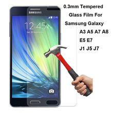 Новый взрыв премиум настоящее закаленное стекло фильм для Samsung Galaxy A3 A5 A7 A8 E5 E7 J1 J5 J7