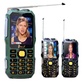 DBEIF D2016 Dual flashlight FM magic voice change 13800mAh mp3 mp4 power bank antenna Analog TV
