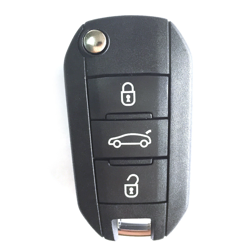 New Remote Key Keyless Fob 3 Button 433MHz With ID46 Chip Inside for Peugeot 508 Uncut