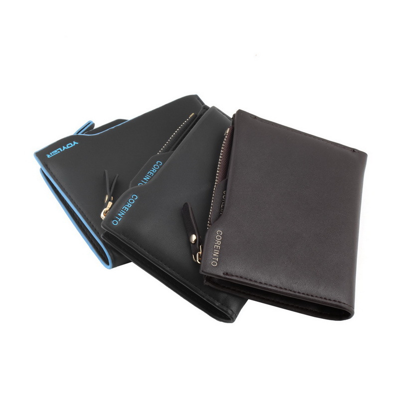 1pcs 2015 fashion men wallets Faux Leather Bifold Wallet ID credit Card holder Coin Purse Pockets