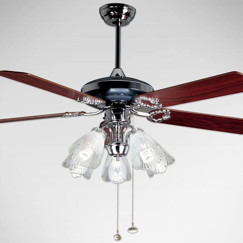 Compra ventiladores de techo negro luz online al por mayor de China