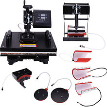 2016 Top Fashion Limited Heat Press 8 IN 1 Digital Transfer Machine Sublimation T-Shirt Cup Cap Plate Bag