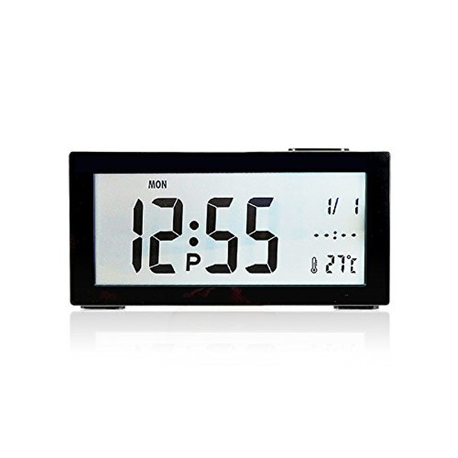 Digital Alarm Clock With Backlight Snooze Function Display Calendar Thermometer4
