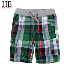 Retail 2015 fashion plaid baby boys shorts summer children chothing kids boys trousers free shipping