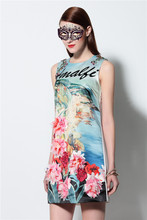 kiccoly Women dress runway dress fashion brand summer dress robe Heavy stereoscopic flower vest family matching outfits maxi