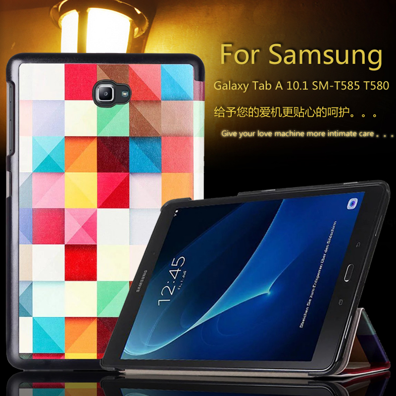  Samsung Galaxy Tab 10.1 T585 T580 SM-T580 T580N  funda    PU      +  + 