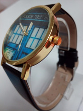 2 Colors Doctor Who tardis Wristwatch Necklace tardis Dr who Police Box in Space Antique Quartz