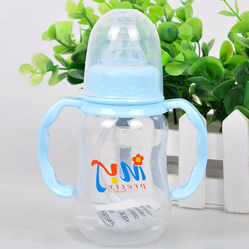 150Ml standard caliber with handle baby nursing bottle automatic nipple milking bottle for newborn baby\\\'s feeding bottle 4