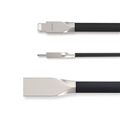 POFAN 2in1 Micro USB Fast Charging cable and Strong Braided Lightning Charger Cable for Android iPhone