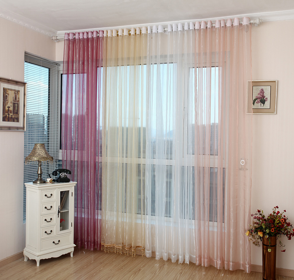 Aliexpress.com : koop balkon voile pure organza gordijnen moderne ...