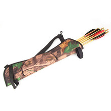 2015 New Arrival Camo Archery Hunting Bow ARROW BACK /SIDE QUIVER Holder Bag w Zipper Pocket