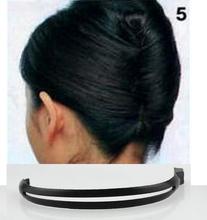 2pcs Magic Hair Styling Hair Ring Hairpins Hairdisk Meatball Head PVC soft Clip 25cm hair clip accessories for girl women MH211