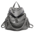 Fashion Dual purpose Bag Women Solid Color Soft Backpack Rivets Handles Designer Shoulder Bag Practical Durable