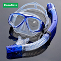 Optical Diving Gear Kit Myopia Snorkel Set Different Strength for Each Eye Nearsighted Scuba Mask Dry