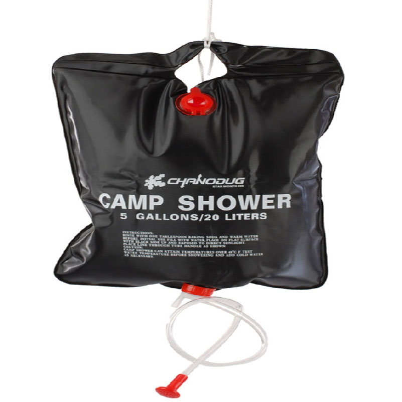 20L Outdoor Shower Bag Portable Camping Heat Shower Bag Foldable Solar