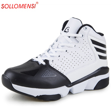 2016 New fashion women and men basketball shoes Breathable outdoor Athletic shoes zapatos hombre autumn ankle boots basket homme