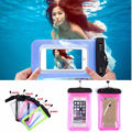 NEW For iphone for Samsung LG HUAWE waterproof diving PVC phone pouch case for LG clear
