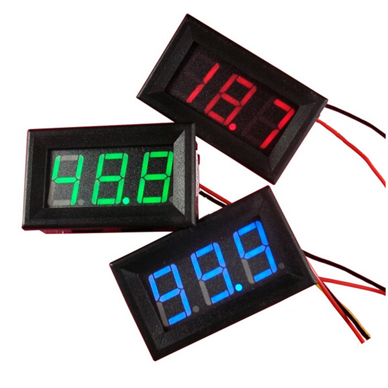 1pc lot 2015 NEWEST Mini 2 Wire DC 4 5 30V Blue LED Panel Digital Display
