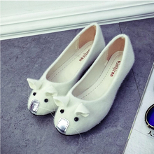 Spring and autumn flat font b shoes b font cute mouse single font b shoes b