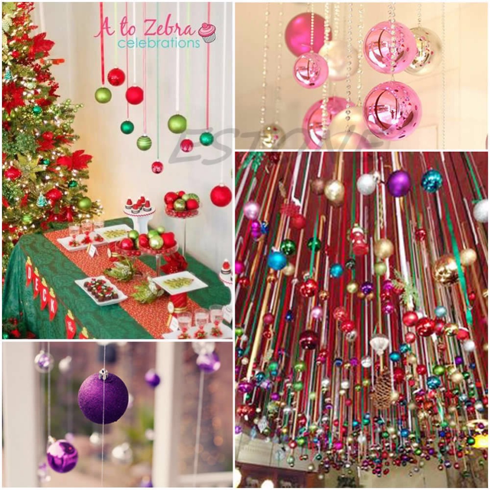 Christmas Tree Decorations Xmas Multi color Balls Baubles Party Wedding Ornament