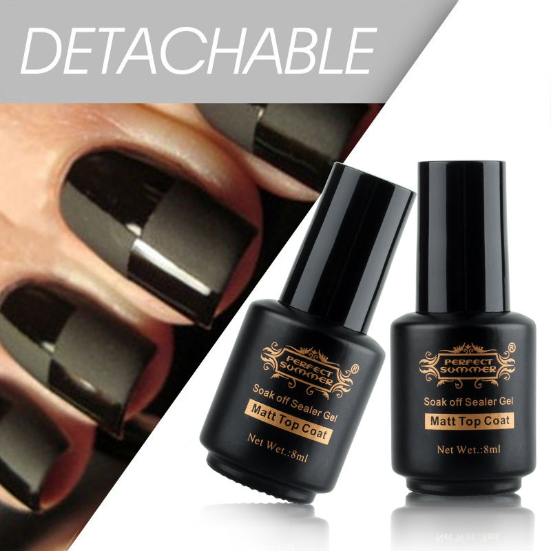 Perfect Summer Nail Gel Polish New Arrival Matt Matte Top Coat Soak off Gel Polish Nail