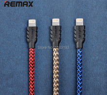 2015 New Nylon Fiber Micro USB Cable Fast Charging Data Sync Flat Cord Original Remax Retailed Package  For Iphone 5/5S/6/6Plus