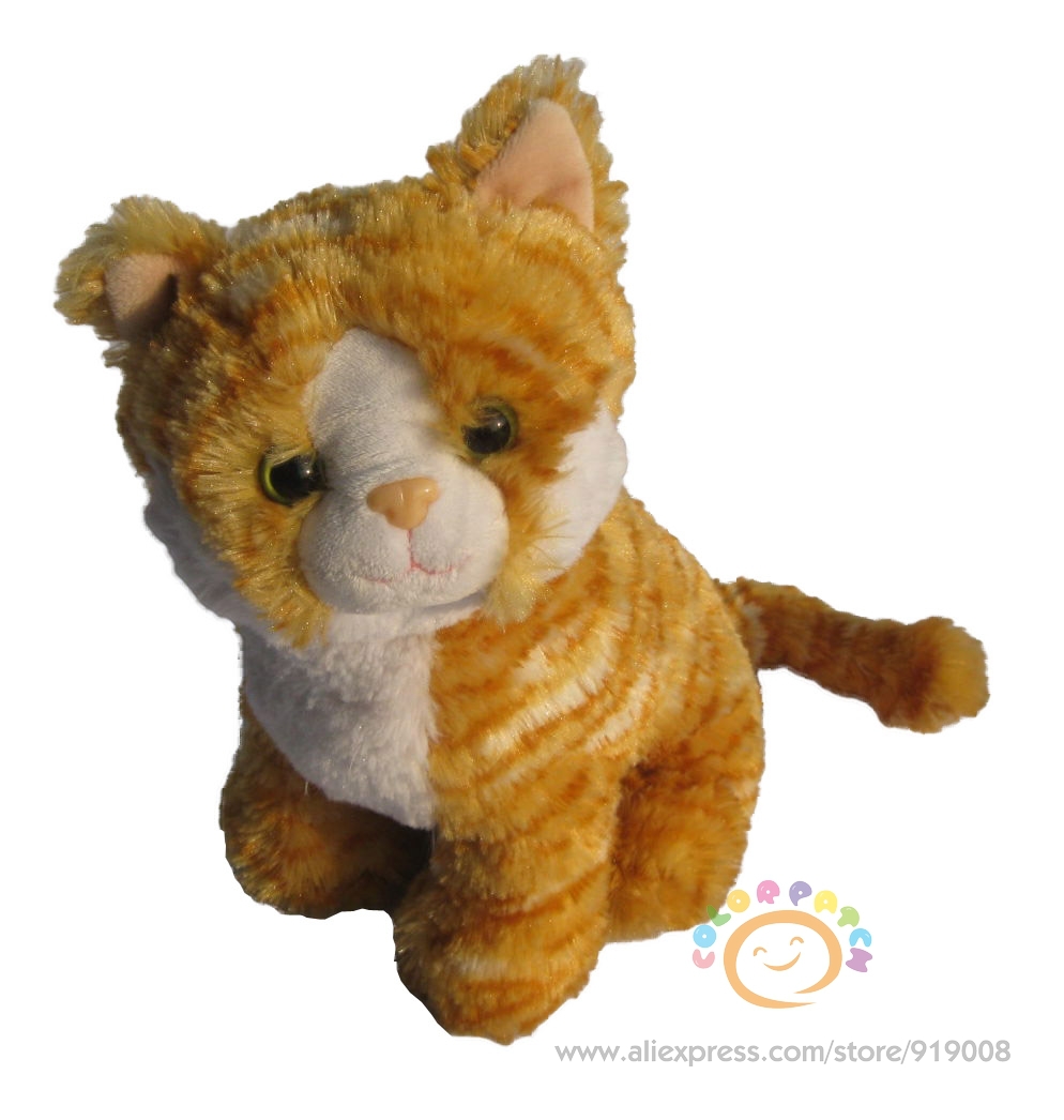 stuffed tabby cat toy