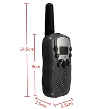 T 388 2pcs Dual Black Adjustable Portable Wireless LCD 5KM UHF Car Auto Multi Channels Radio