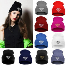 2015 Brand New Details about New Hip-Hop Men’s cap DIAMOND Beanies Winter Cotton knit Women’s wool Hats