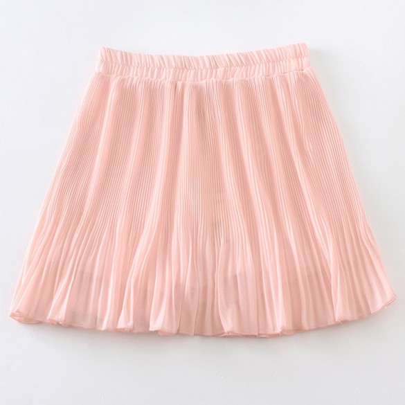 New Fashion 2015 Summer Women Sweet Chiffon Skirts Candy Color Plus Size Culottes Elastic 4485