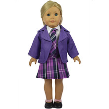 American Girl Doll Clothes Tartan Clothing Dolls 18 Inch,Fashion Coat Doll Clothes for 18 Inch Dolls