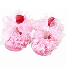 Sweet Lace Toddler Girl Baby Shoes Infant Girl Non Slip Princess Shoes Prewalker