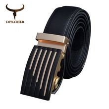 Fashion designer men accessories cow genuine leather belts for men,strap male business for belt metal automatic buckle,cinto