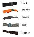 The Strap balck brown steel leather for samsung galaxy gear 2 NO 1 G2 smart watch