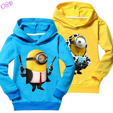 Baby Boy T Shirts Brand Girls Boys Clothes Despicable Me Children Clothing Minions Long Sleeve Tops Tees Casual Kids T-Shirt Q47