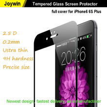Black White Full Cover Explosion Proof Tempered Glass Screen Protector For iPhone 6 6S Plus 5.5″