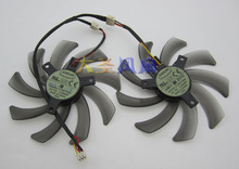 Original EVERFLOW graphics dual fan T129215SM 12V 0.25A 1set 2pcs