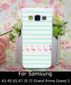 3745 PR Mini Flamingo Walk Hard White Case Cover for Samsung galaxy A3 A5 E5 E7