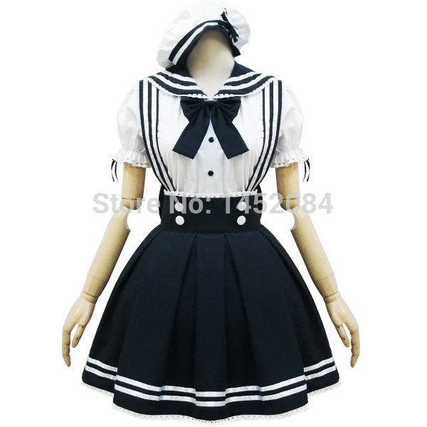 Cosplay Women's Dress School Uniforms Sailor Suits Navy Uniform Lolita Skirt Maid Costume