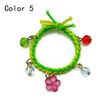 Drop Shipping One Piece Rubber Hair Bands Holders Elastics Accessories Flower Ball Tassel Girls Women Tie