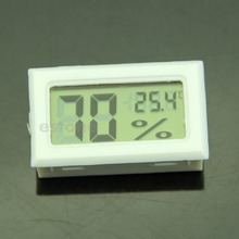 A96 F85 Free Shipping LCD Digital Temperature Humidity Meter Gauge Thermometer Hygrometer 10%~99%RH White