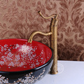 Factory direct sale brass material classic style hot and cold water bathroom faucet single handles hy
