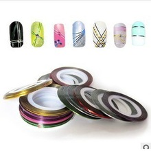 10 Colors set Rolls Striping Tape Line Nail Art Sticker Tools Beauty Decorations for on Nail
